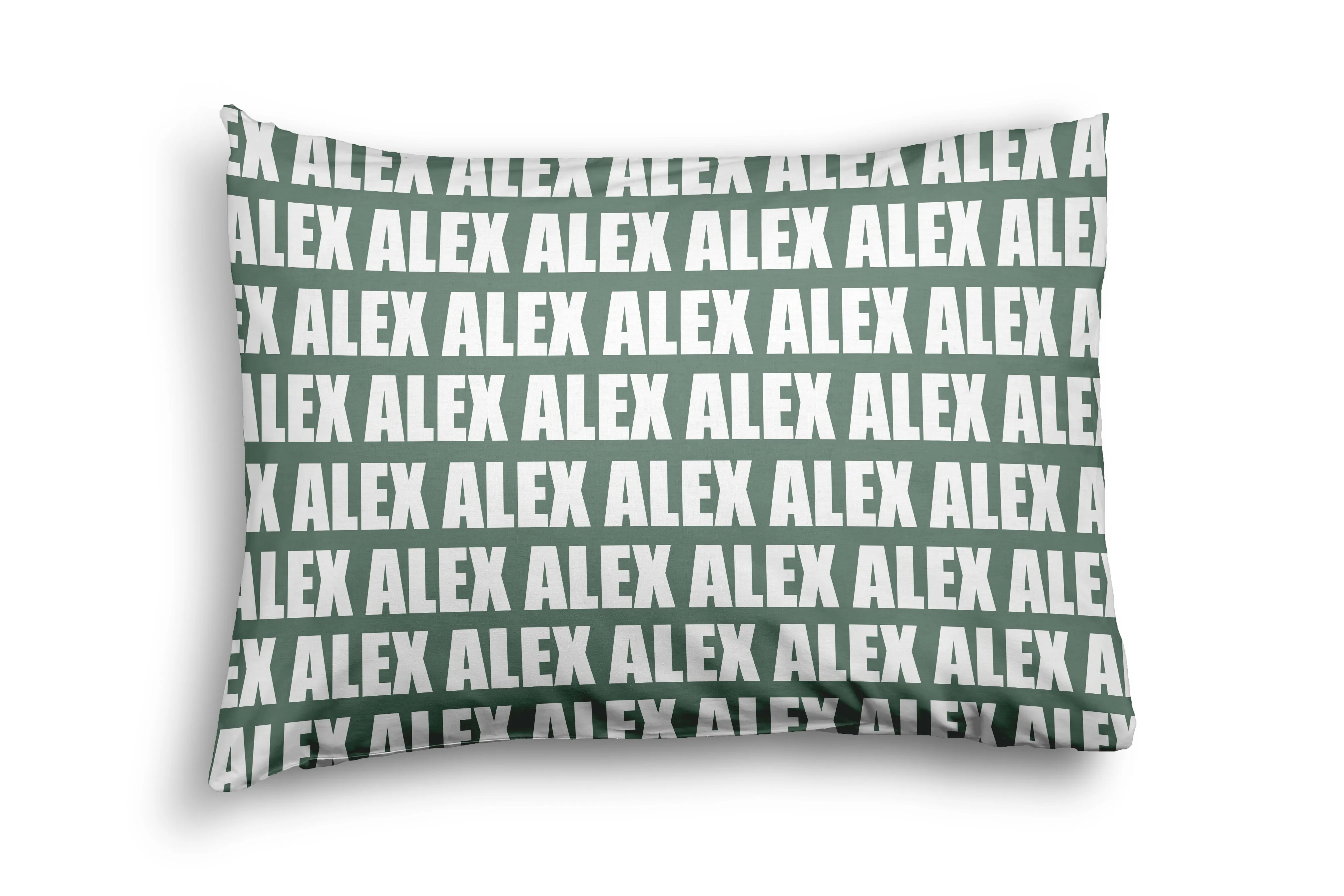 PERSONALIZED NAME PILLOW SHAM - BOLD (JEWEL COLOR OPTIONS)