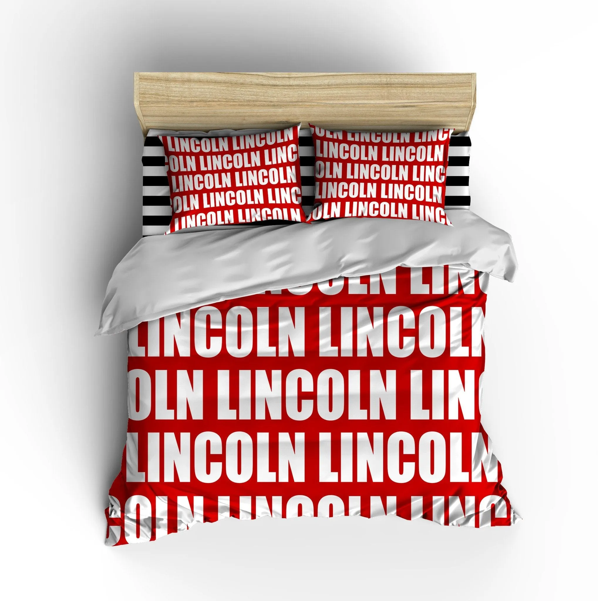 PERSONALIZED NAME PILLOW SHAM - BOLD (MULTIPLE COLOR OPTIONS)