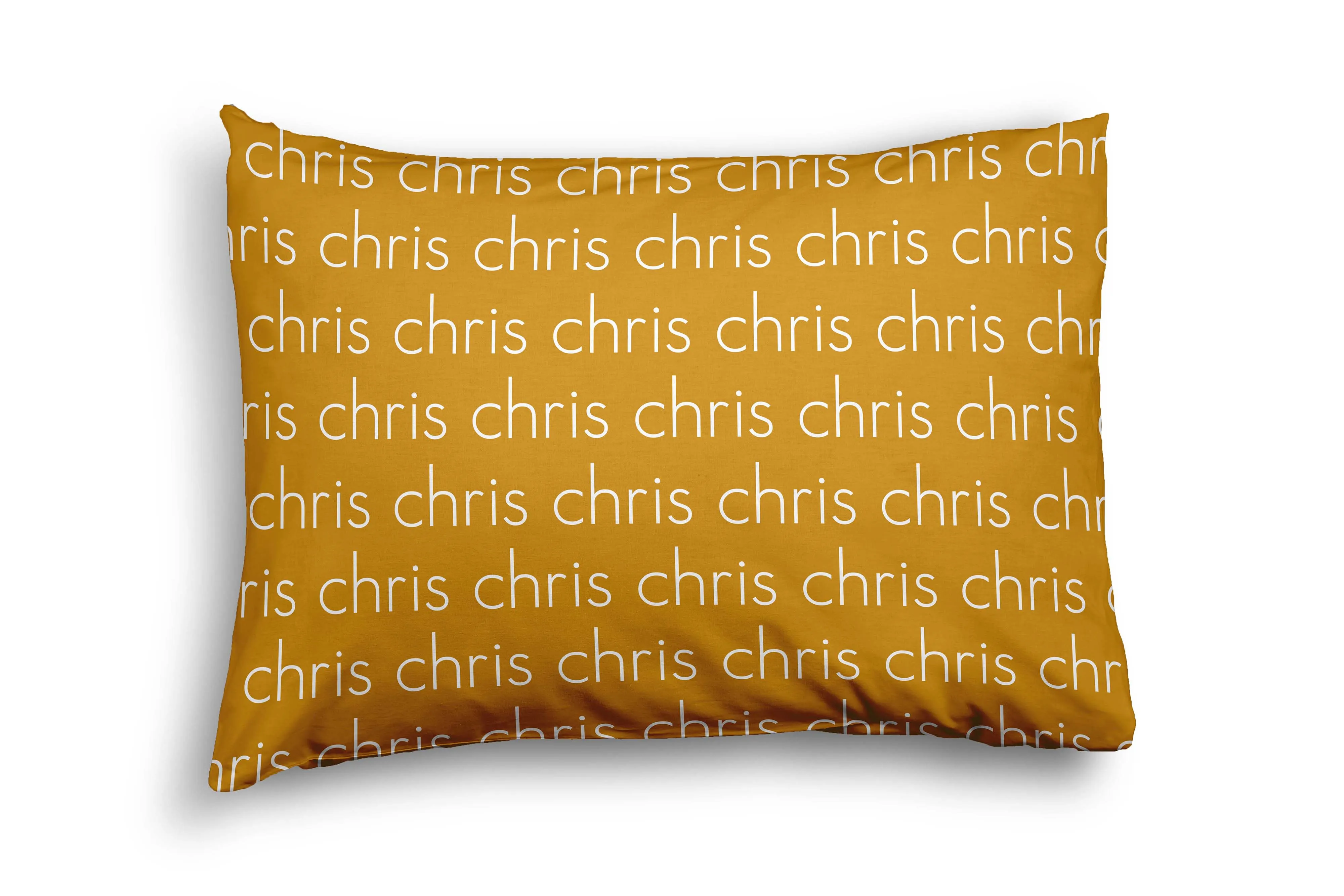 PERSONALIZED NAME PILLOW SHAM - LIGHT (BOHO COLOR OPTIONS)