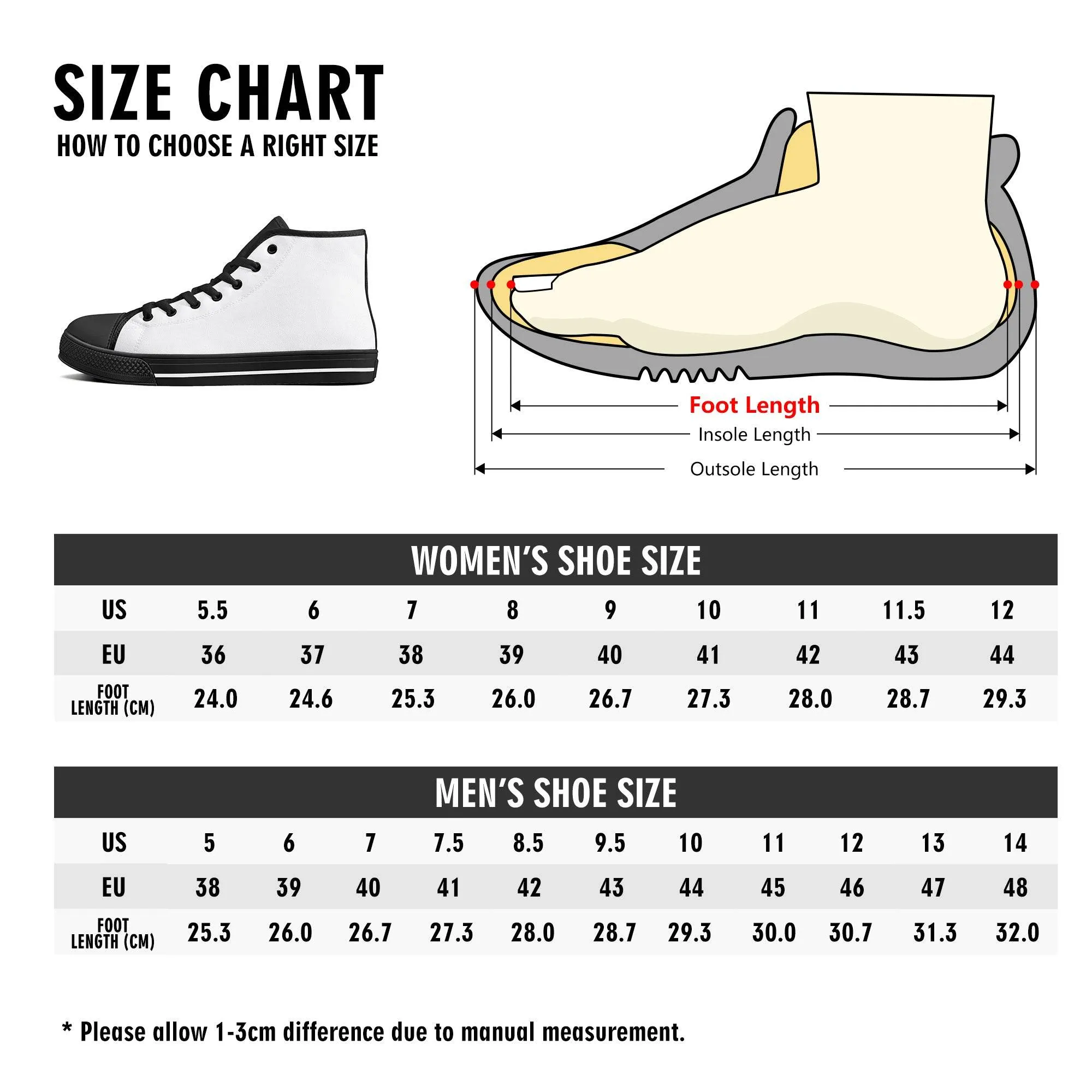 Pink Hearts Womens High Top Canvas Shoes