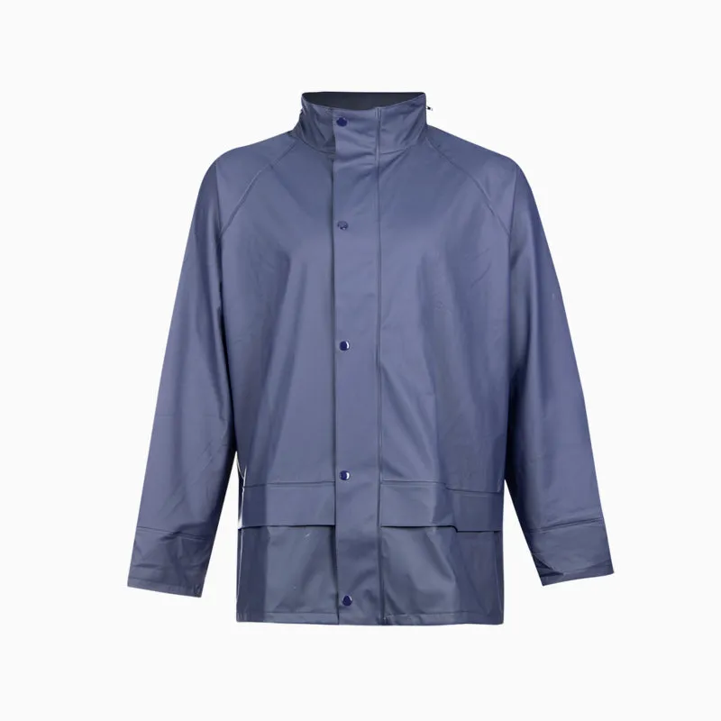 PIONEER SAFETY Rain Suit PU Premium Storm Guard Navy