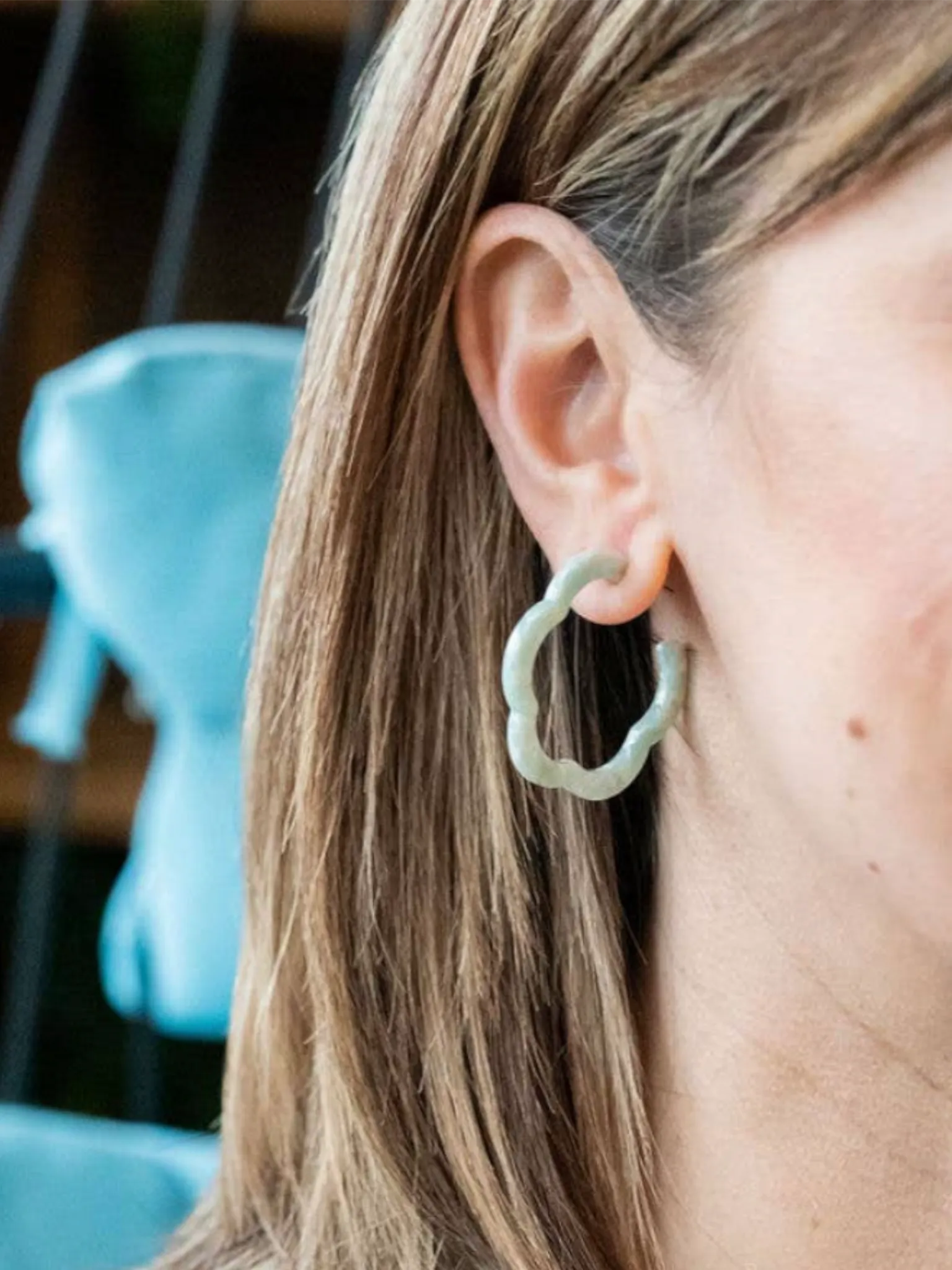 Posey Hoops - Aquamarine