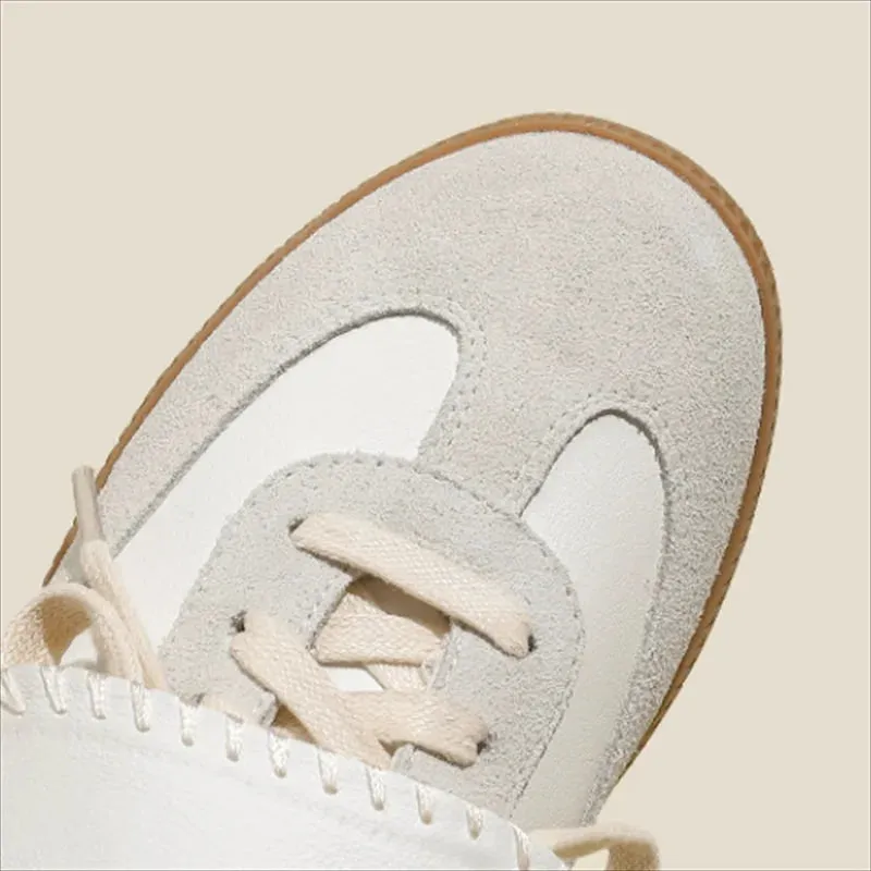 Pre Order:  Retro Lace Up Flat Bottom Sneakers