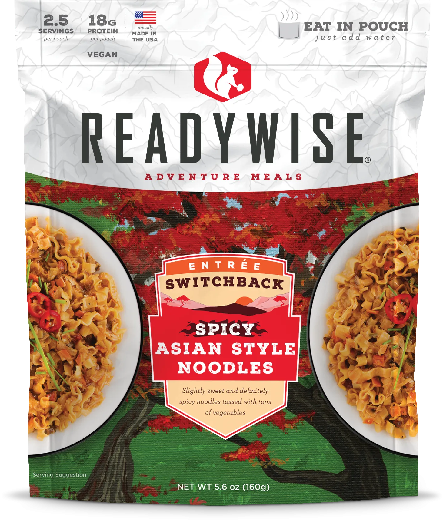 ReadyWise - Switchback Spicy Asian Style Noodles - 6 Pack