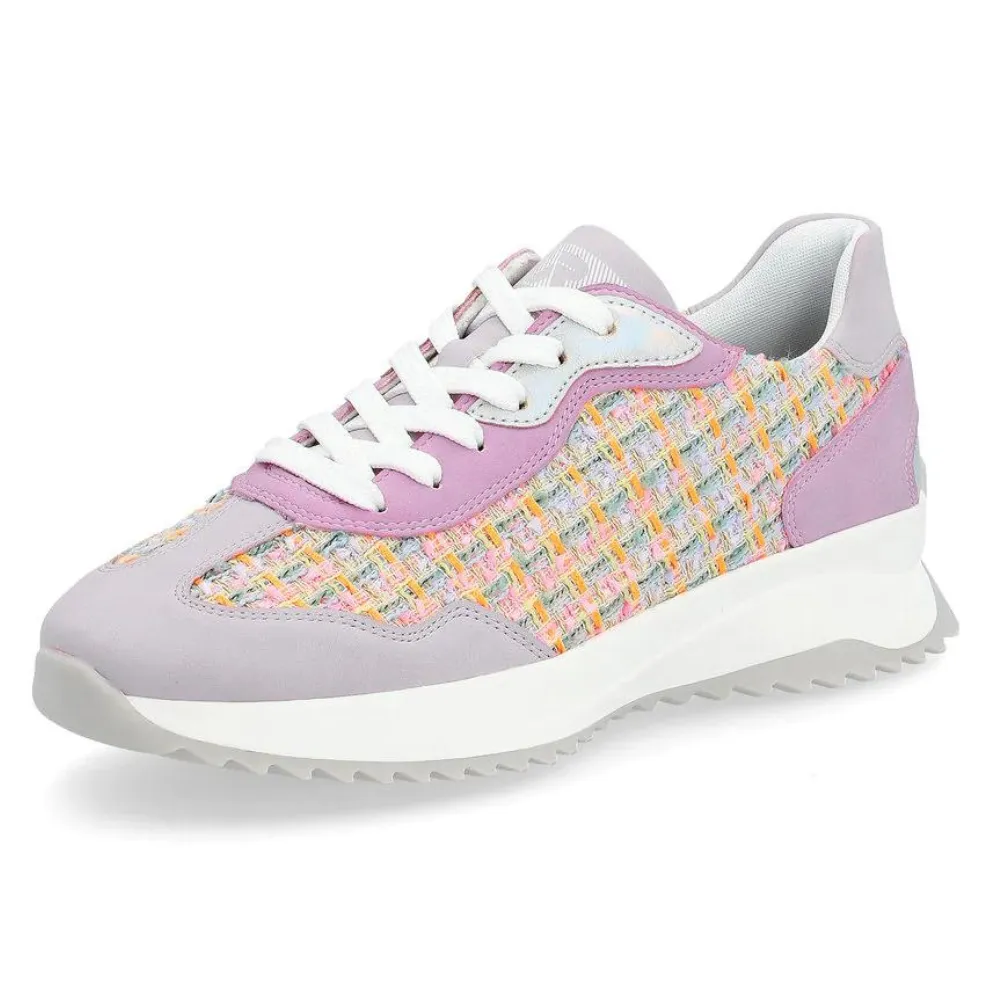 Rieker W1300 Dhara Pastel Multi Leather Sneaker (Women's)