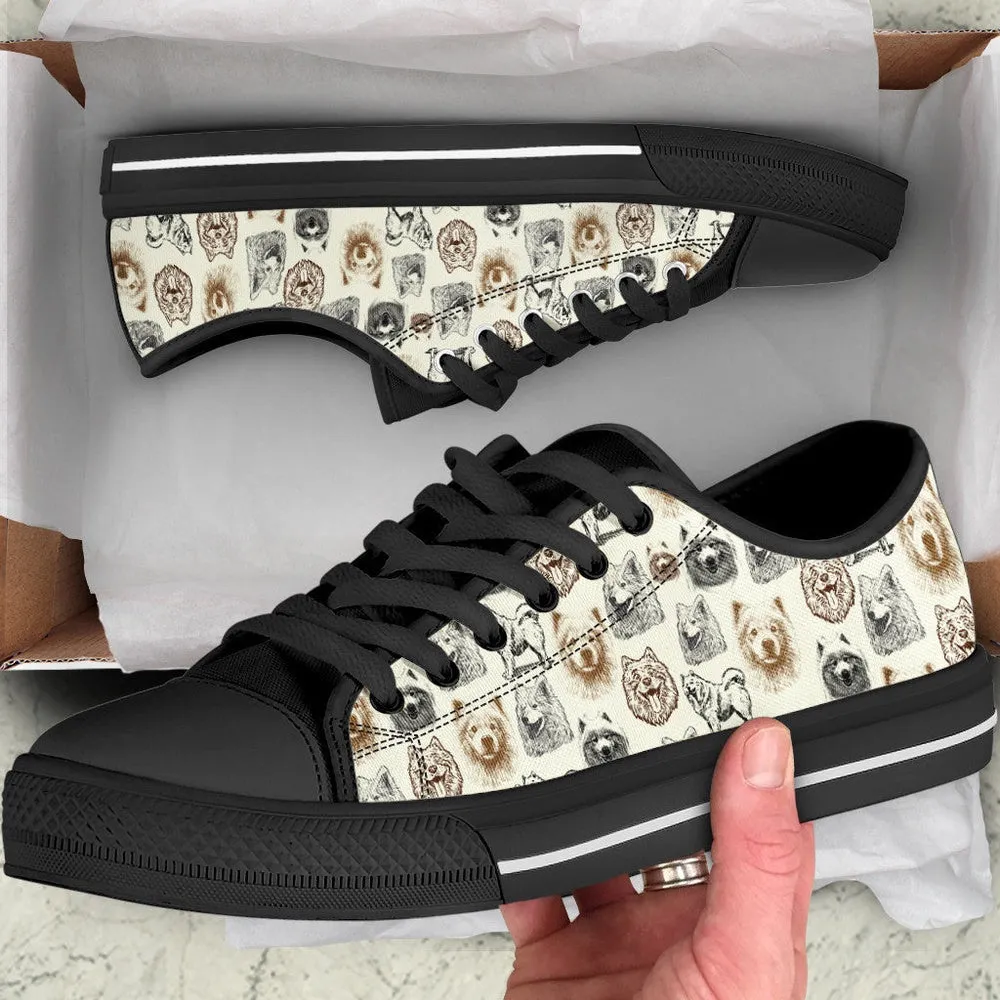 Samoyed Low Top Shoes - Lowtop Casual Shoes Gift For Adults, Dog Printed Shoes, Canvas Shoes For Men, Women