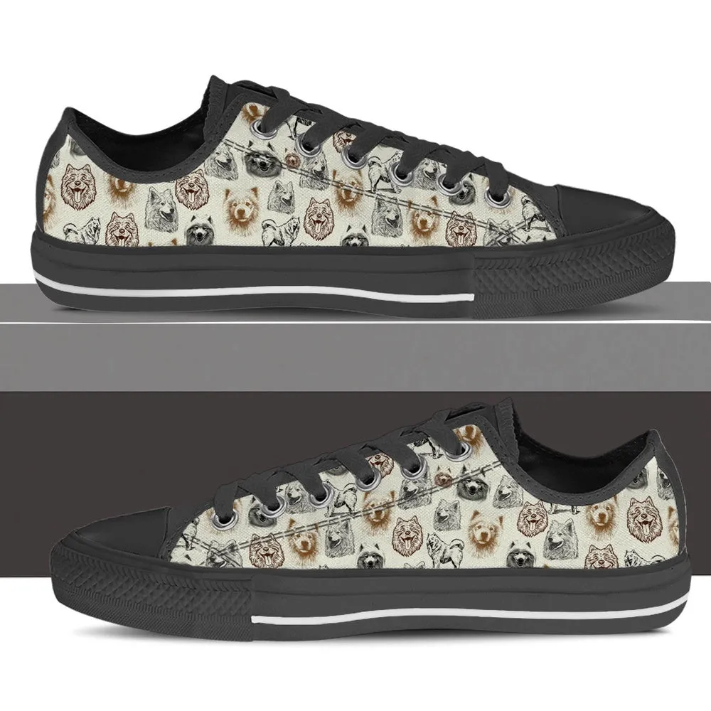 Samoyed Low Top Shoes - Lowtop Casual Shoes Gift For Adults, Dog Printed Shoes, Canvas Shoes For Men, Women