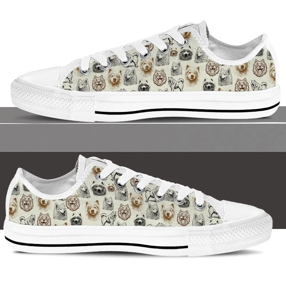 Samoyed Low Top Shoes - Lowtop Casual Shoes Gift For Adults, Dog Printed Shoes, Canvas Shoes For Men, Women