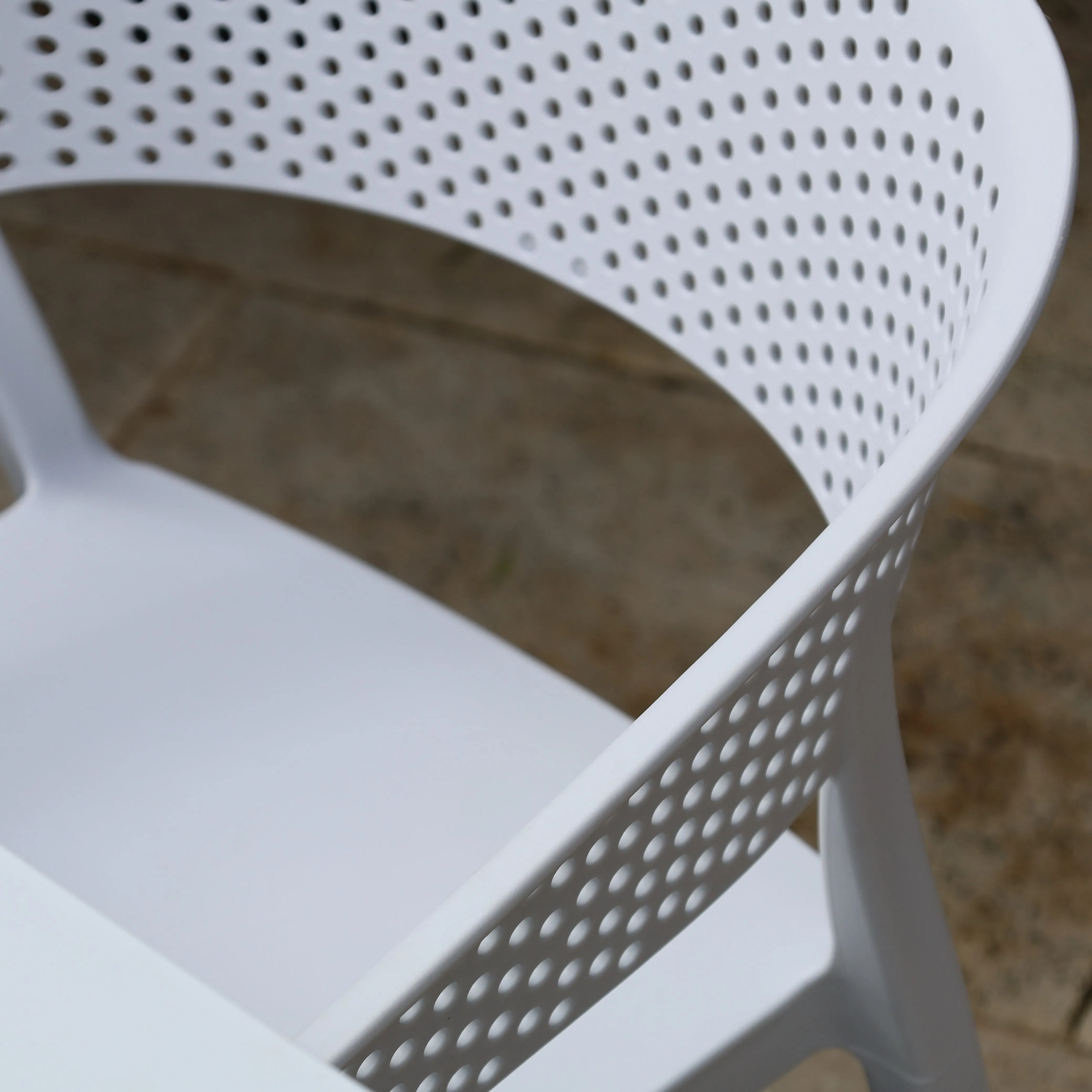 Santacruz White Outdoor Chair