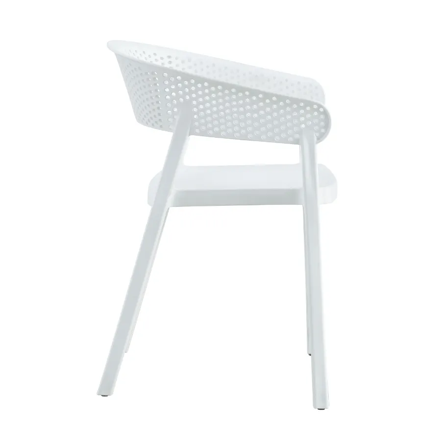 Santacruz White Outdoor Chair