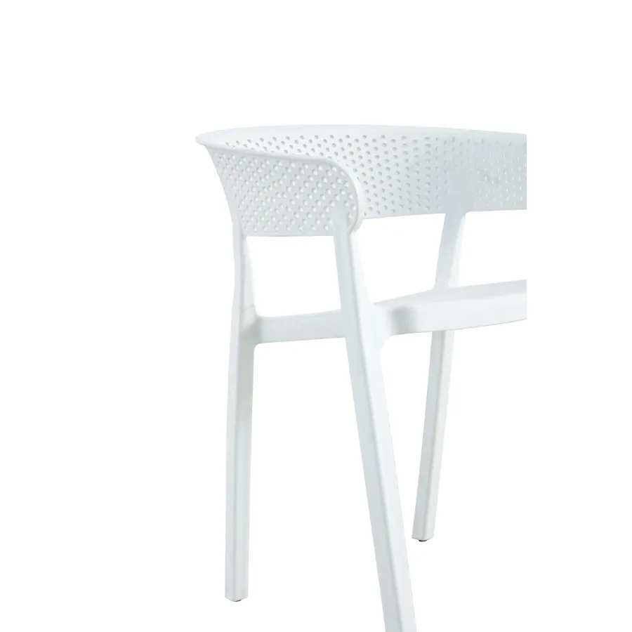 Santacruz White Outdoor Chair