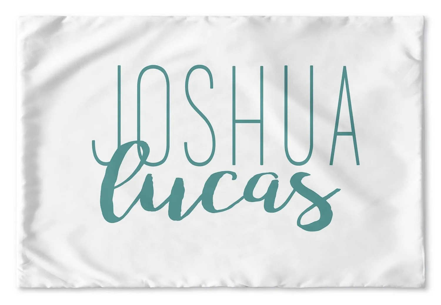 SIMPLY CURSIVE PERSONALIZED PILLOW SHAM 2 (MULTIPLE COLOR OPTIONS)