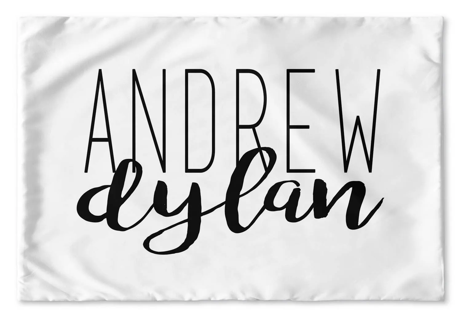 SIMPLY CURSIVE PERSONALIZED PILLOW SHAM 2 (MULTIPLE COLOR OPTIONS)