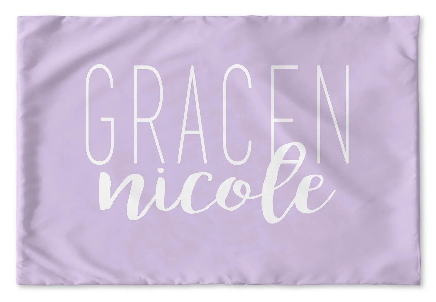 SIMPLY CURSIVE PERSONALIZED PILLOW SHAM (MULTIPLE COLOR OPTIONS)
