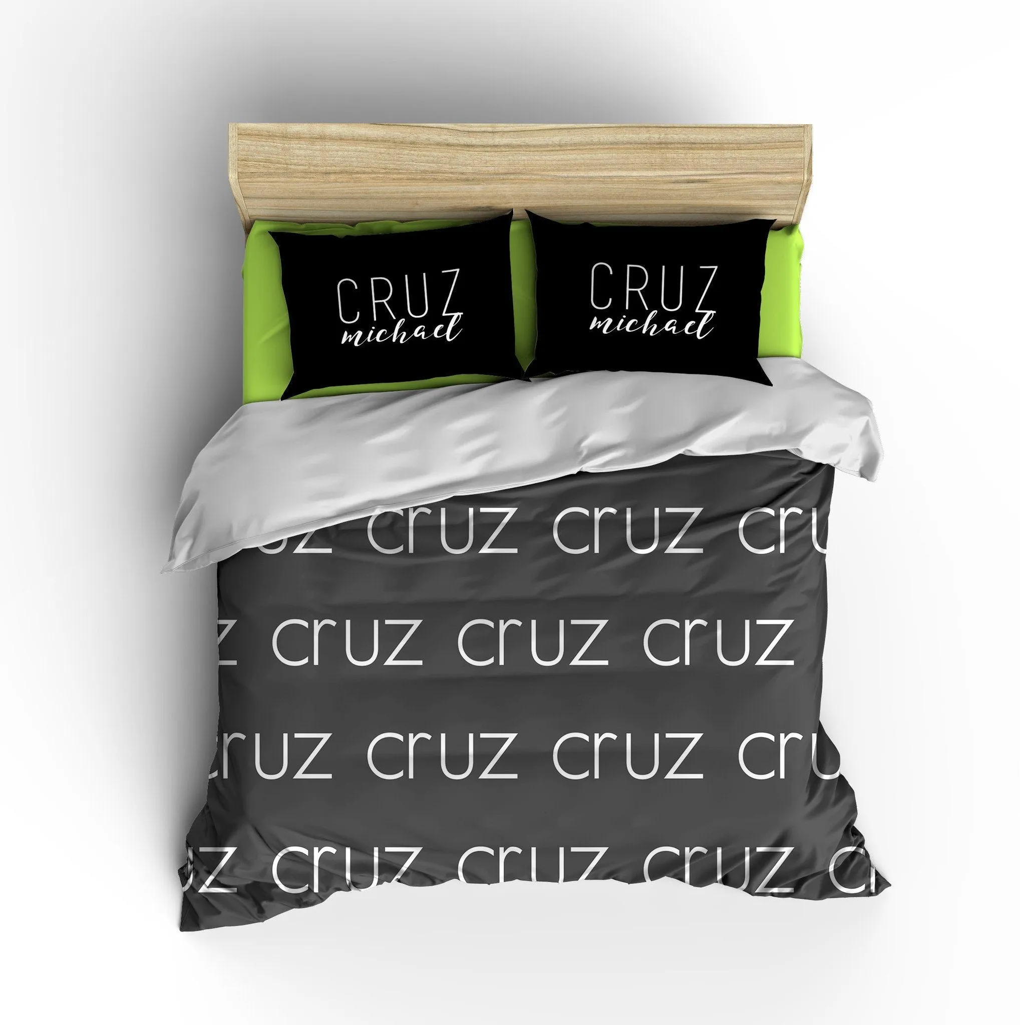 SIMPLY CURSIVE PERSONALIZED PILLOW SHAM (MULTIPLE COLOR OPTIONS)