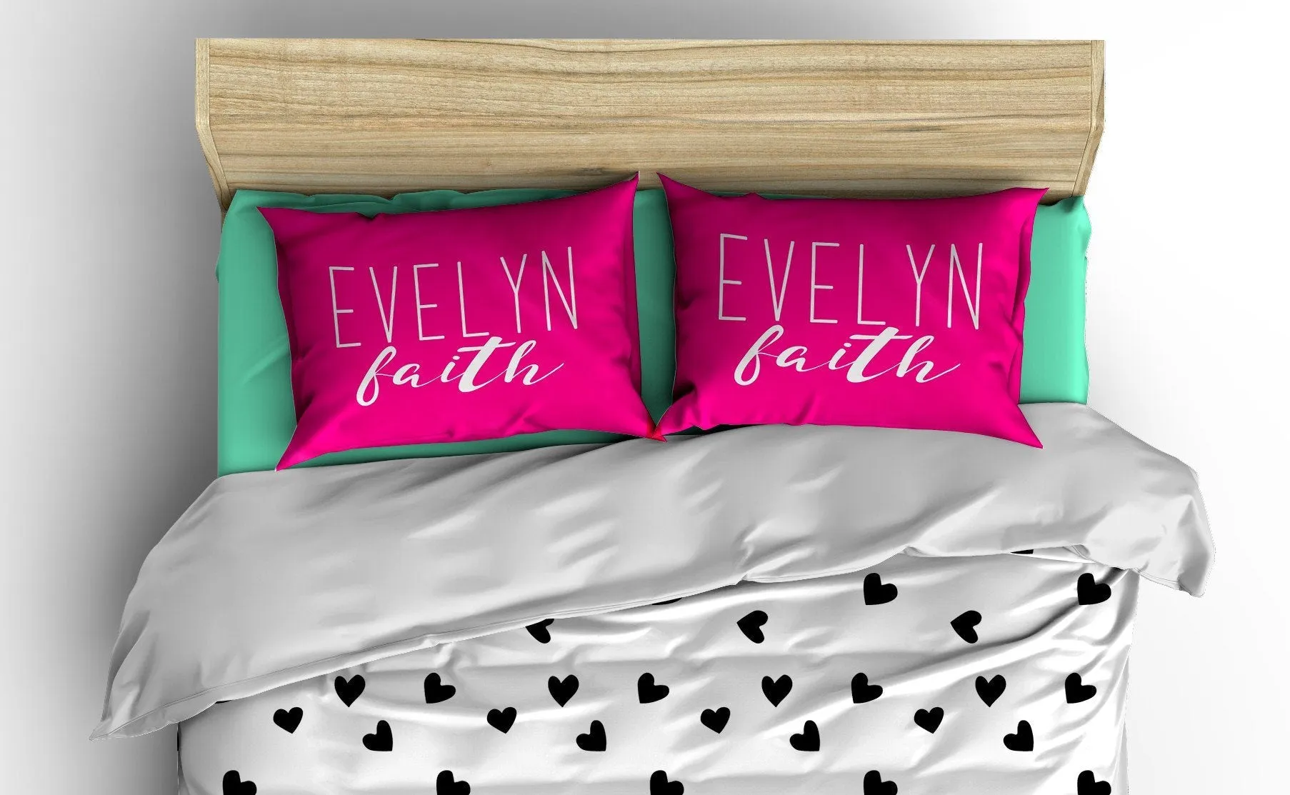 SIMPLY CURSIVE PERSONALIZED PILLOW SHAM (MULTIPLE COLOR OPTIONS)