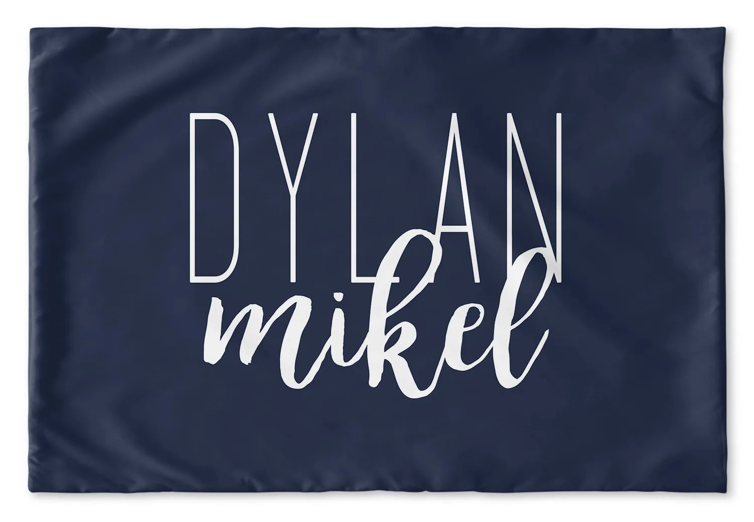 SIMPLY CURSIVE PERSONALIZED PILLOW SHAM (MULTIPLE COLOR OPTIONS)