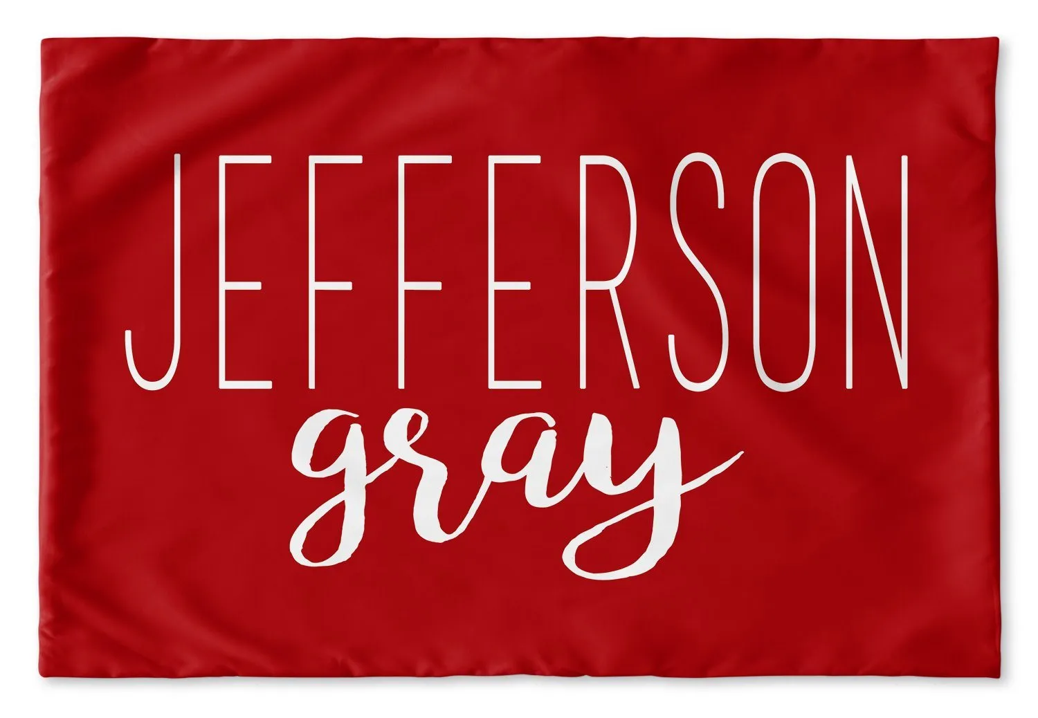 SIMPLY CURSIVE PERSONALIZED PILLOW SHAM (MULTIPLE COLOR OPTIONS)