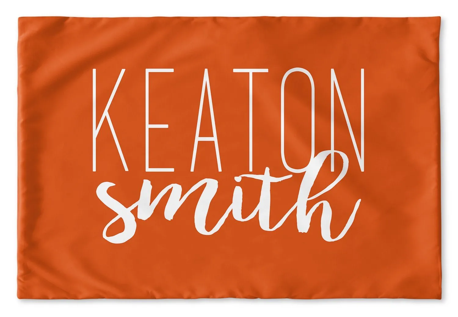 SIMPLY CURSIVE PERSONALIZED PILLOW SHAM (MULTIPLE COLOR OPTIONS)