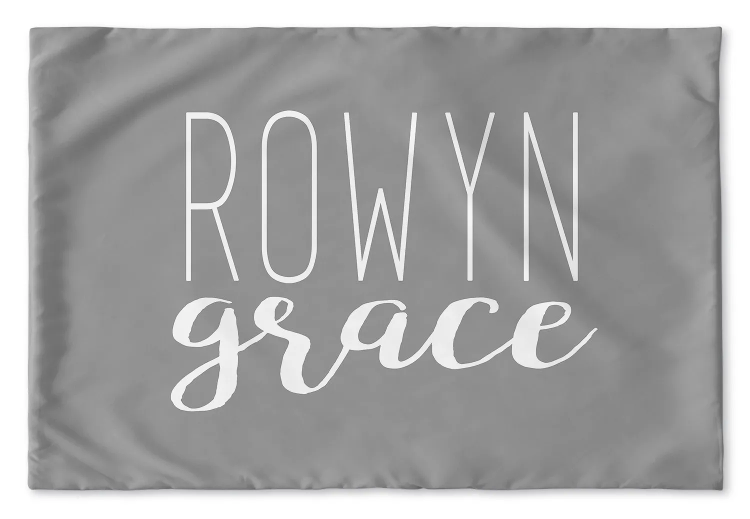 SIMPLY CURSIVE PERSONALIZED PILLOW SHAM (MULTIPLE COLOR OPTIONS)