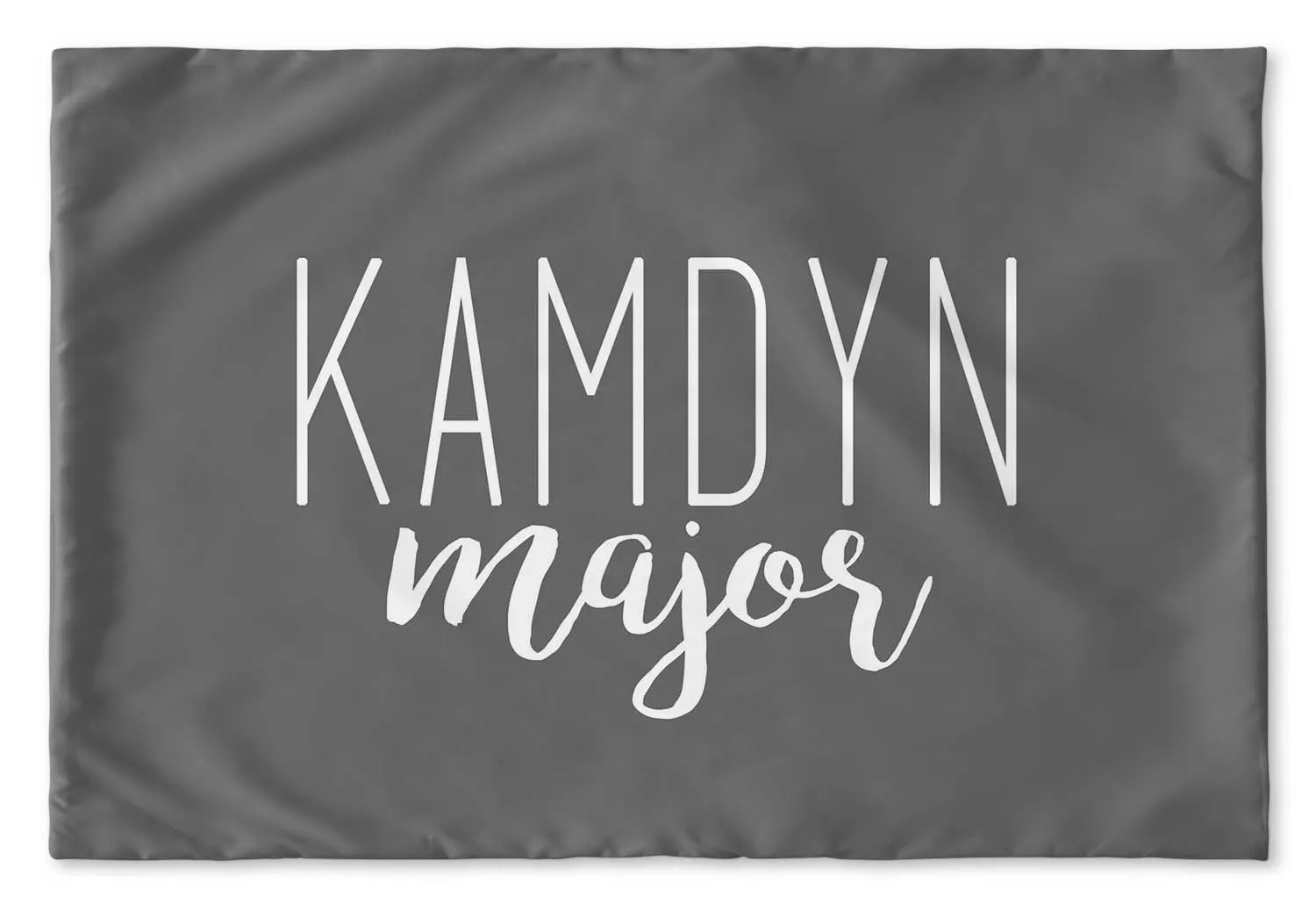 SIMPLY CURSIVE PERSONALIZED PILLOW SHAM (MULTIPLE COLOR OPTIONS)