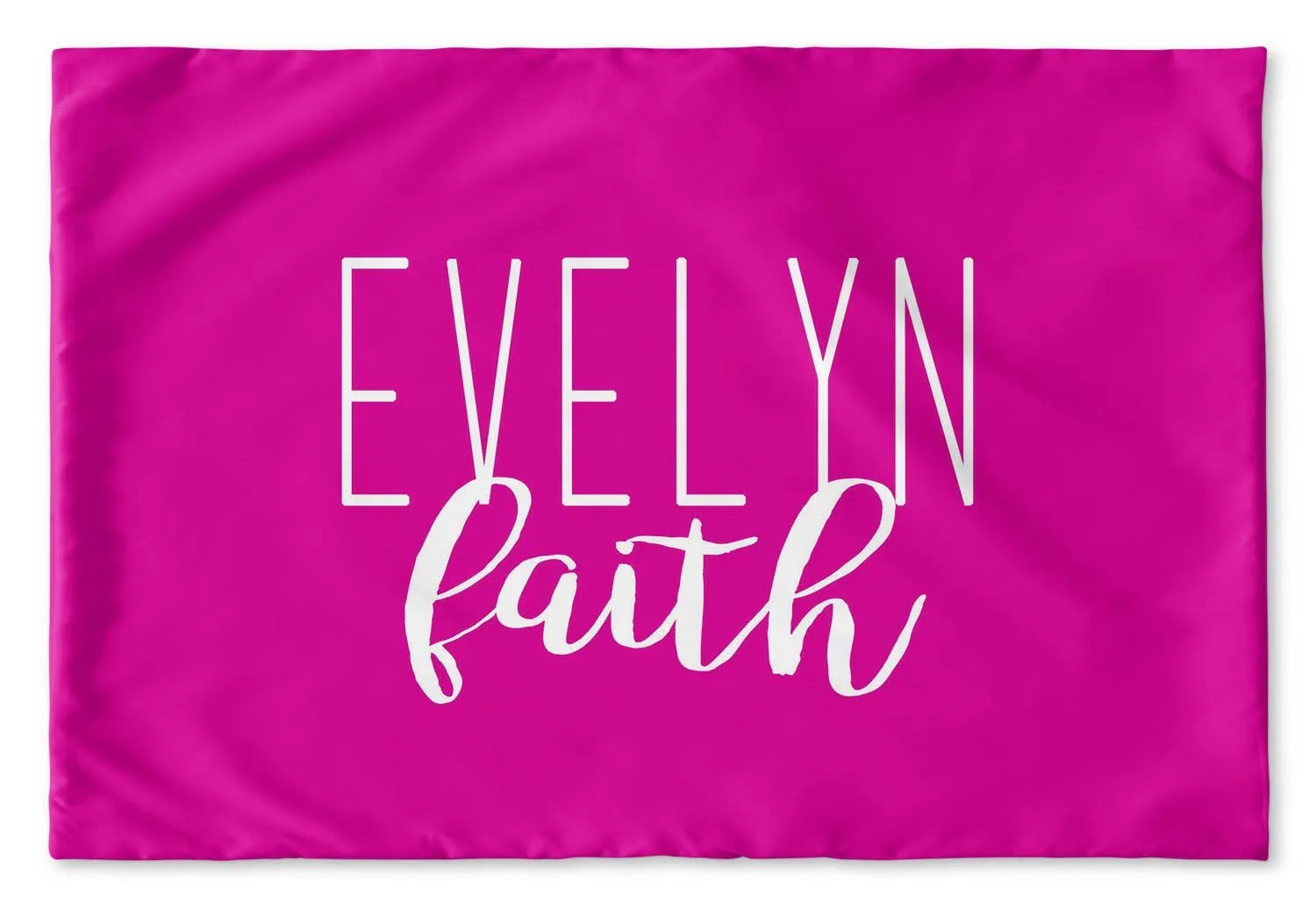 SIMPLY CURSIVE PERSONALIZED PILLOW SHAM (MULTIPLE COLOR OPTIONS)