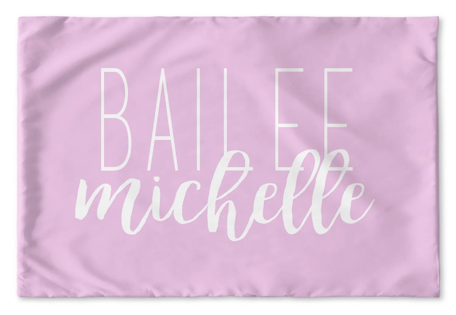 SIMPLY CURSIVE PERSONALIZED PILLOW SHAM (MULTIPLE COLOR OPTIONS)