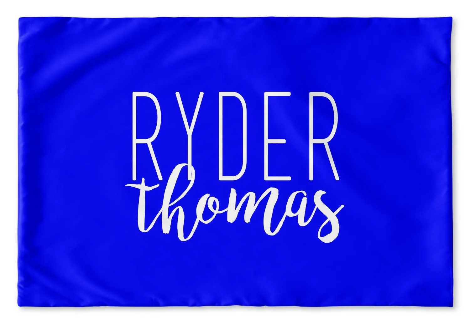 SIMPLY CURSIVE PERSONALIZED PILLOW SHAM (MULTIPLE COLOR OPTIONS)