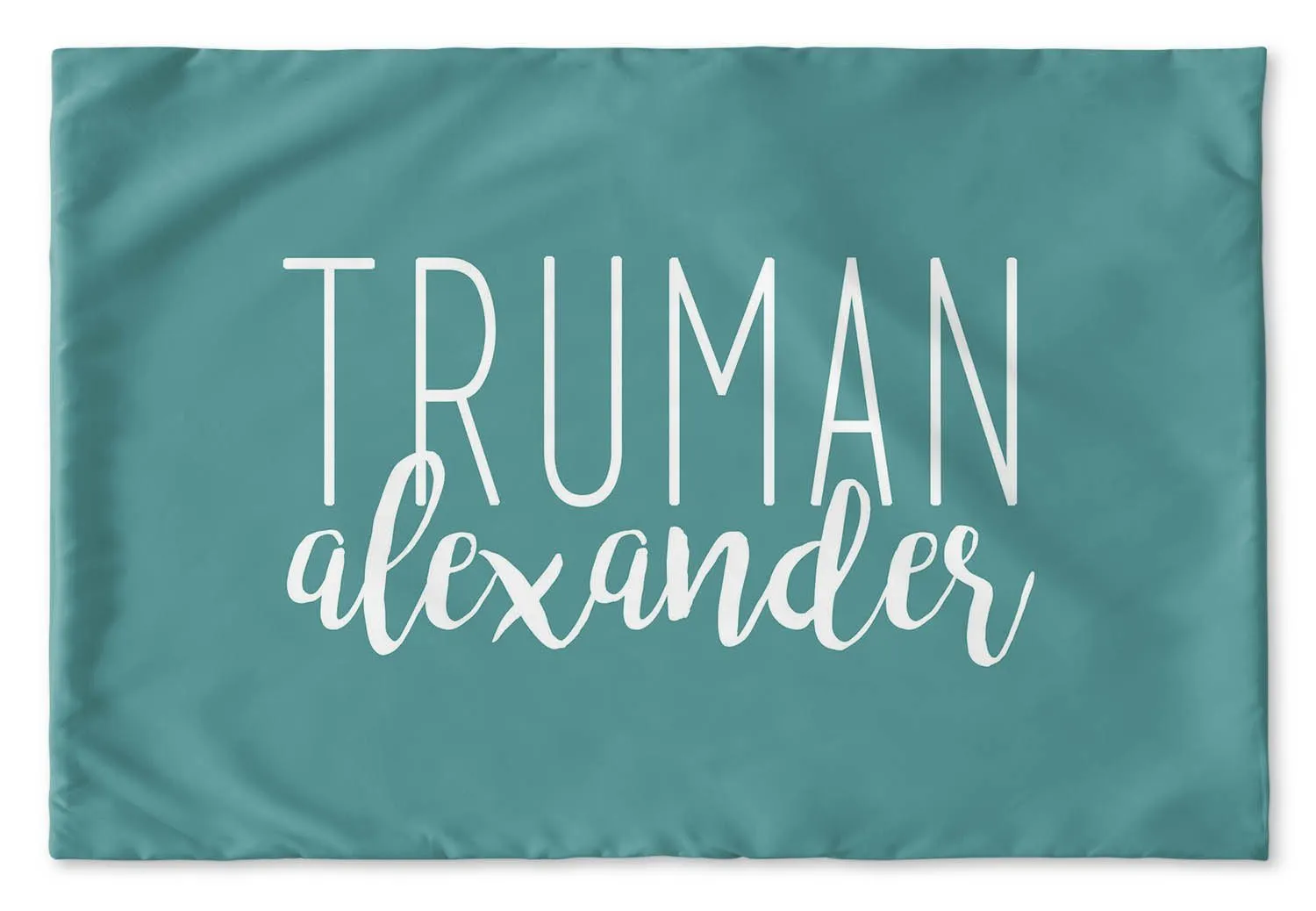 SIMPLY CURSIVE PERSONALIZED PILLOW SHAM (MULTIPLE COLOR OPTIONS)