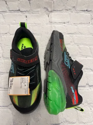 Size 11 Boy's Black Print Skechers Tennis Shoe