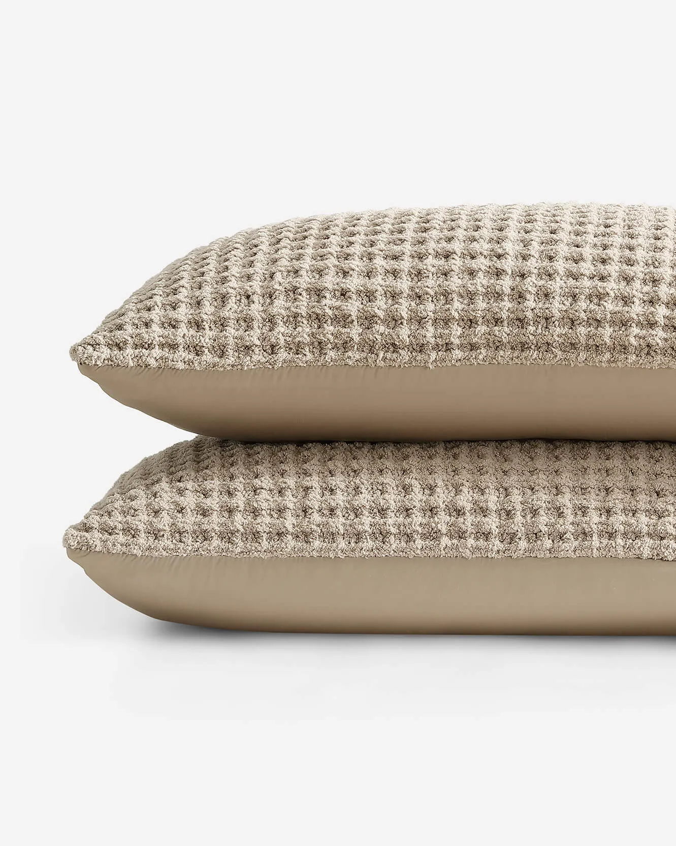 Snug Waffle   Bamboo Sham Set