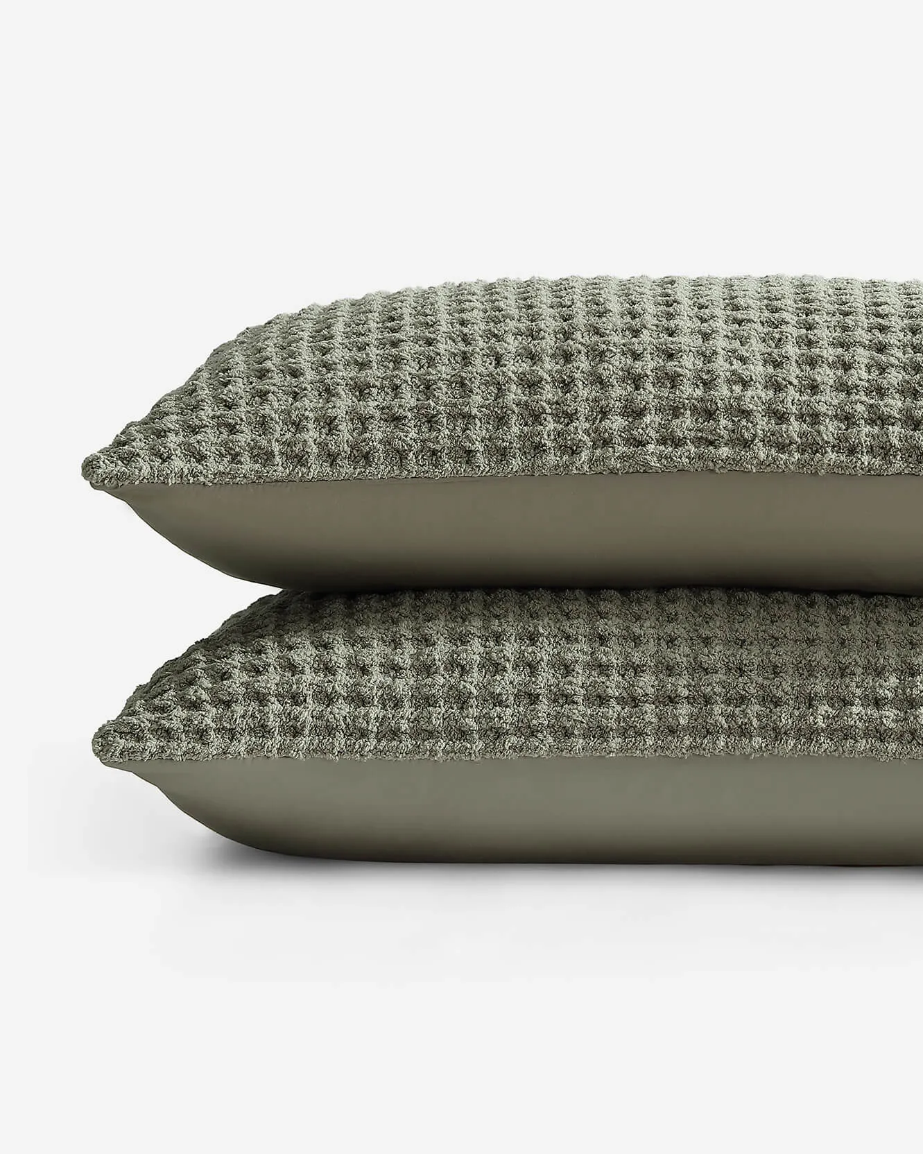 Snug Waffle   Bamboo Sham Set