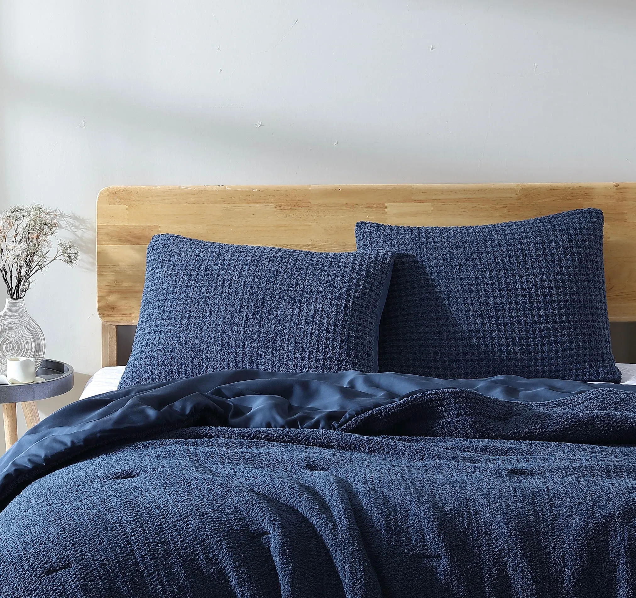 Snug Waffle   Bamboo Sham Set