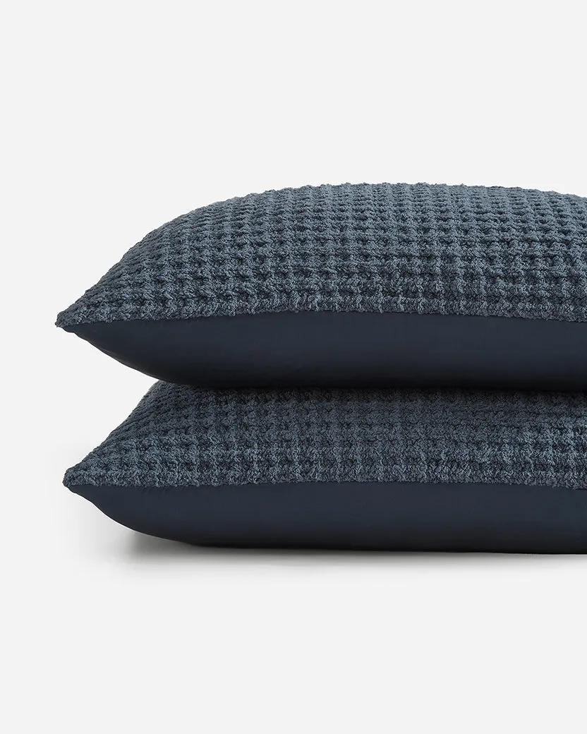 Snug Waffle   Bamboo Sham Set