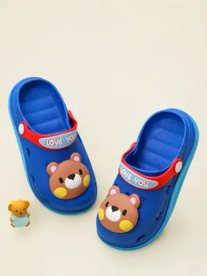 Stylish 3D Bear Clogs for Boys