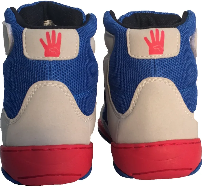 The Patriot blue wrestling shoes by 4 Time All American sizes 1-9.5