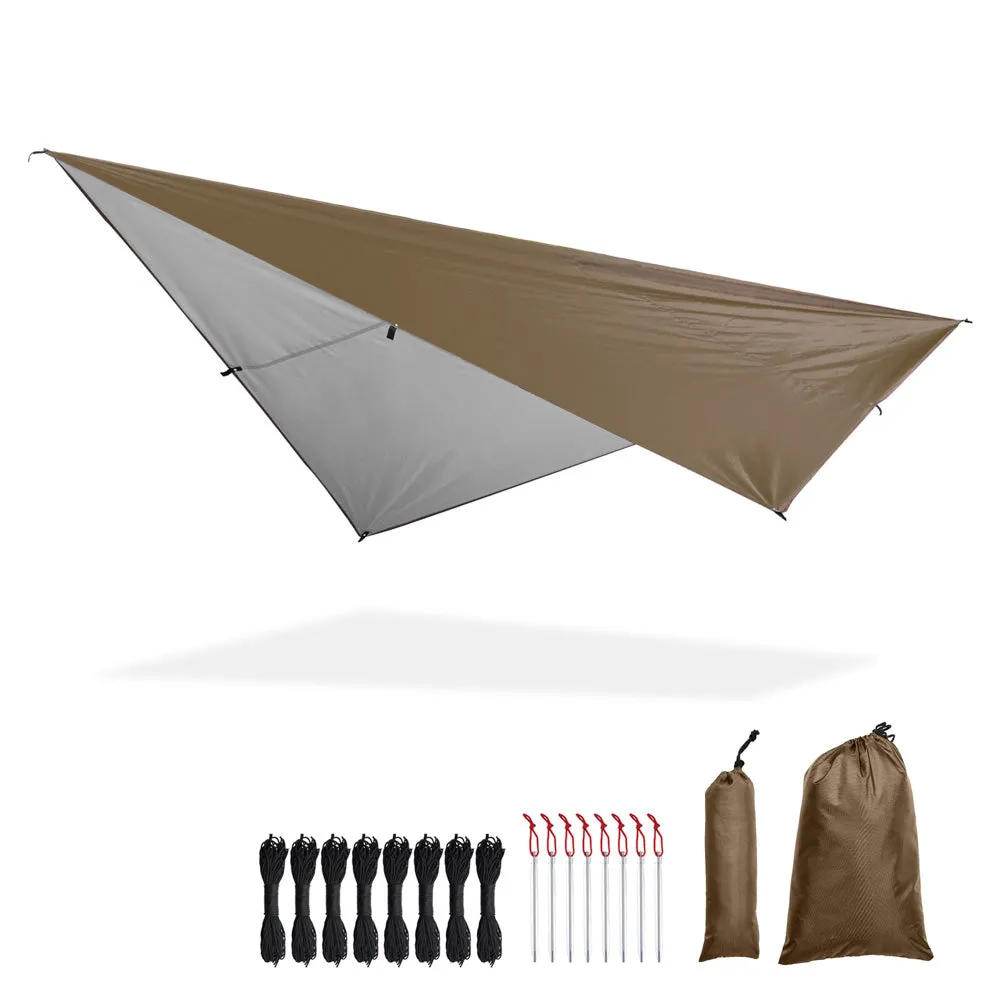 TheLAShop 10x10ft Waterproof Camping Tarp Lightweight UV50  PU3,000mm