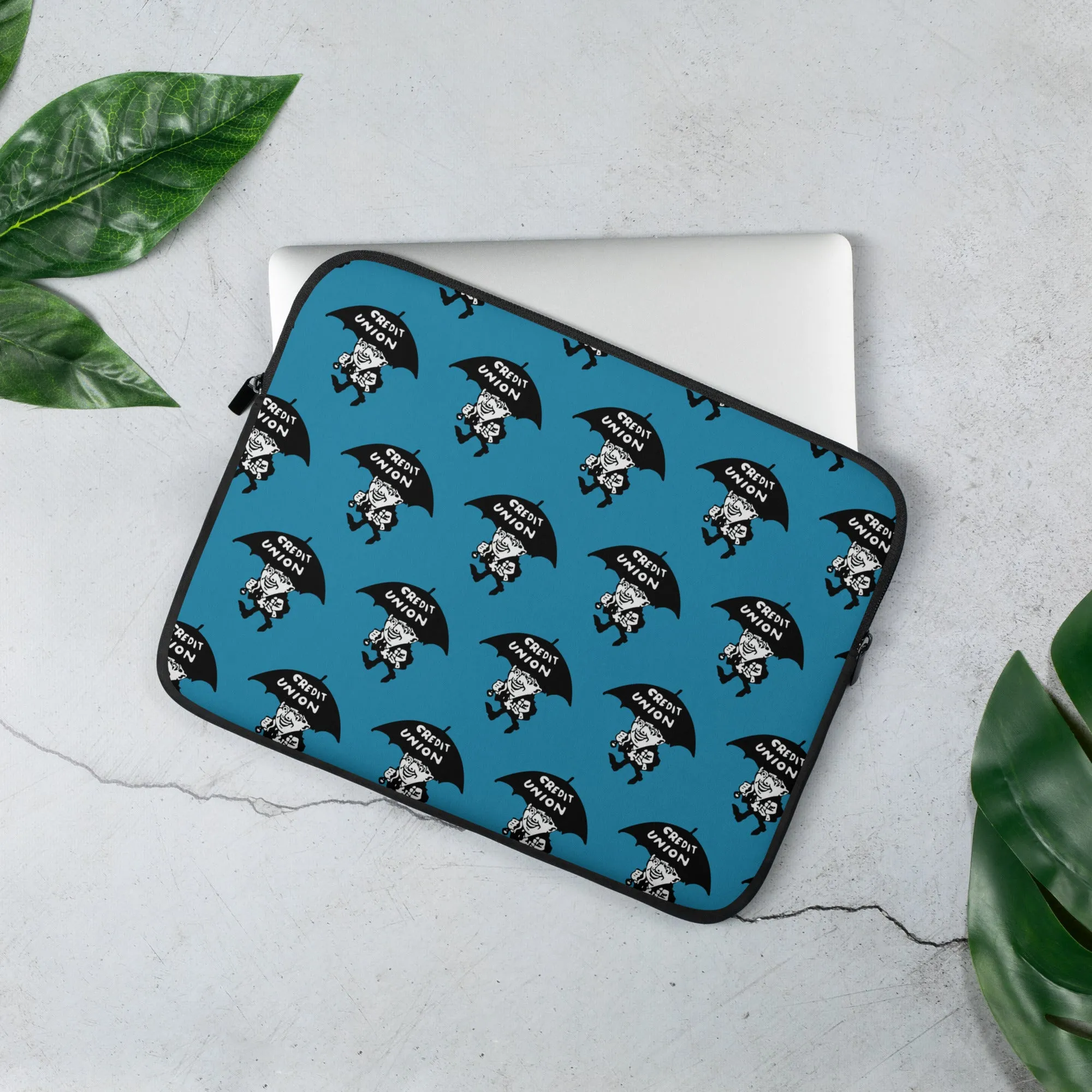 Umbrella Man Laptop Sleeve (13” & 15”) – Blue