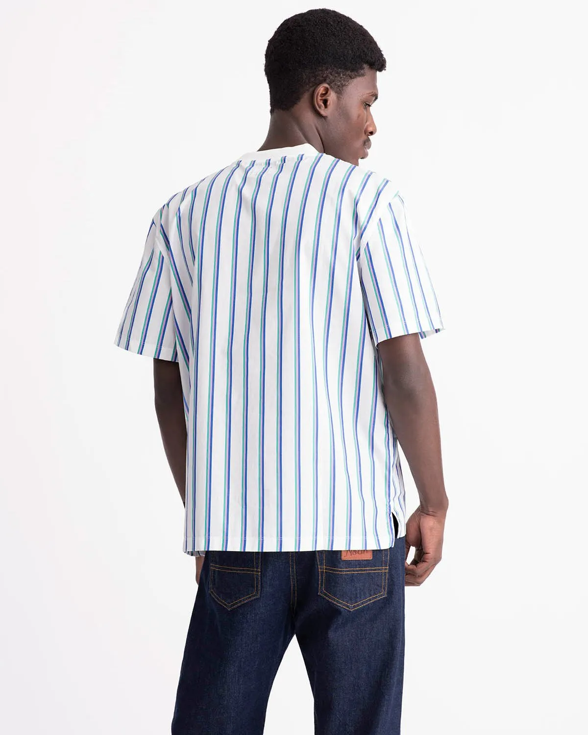 Vertical Stripe Woven Top
