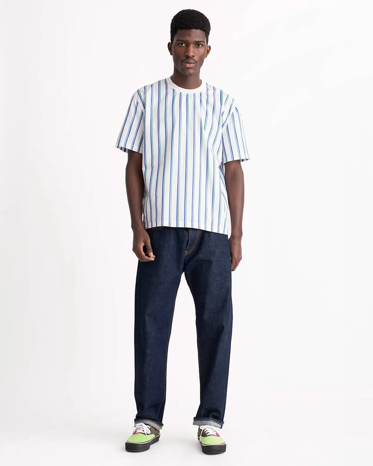 Vertical Stripe Woven Top