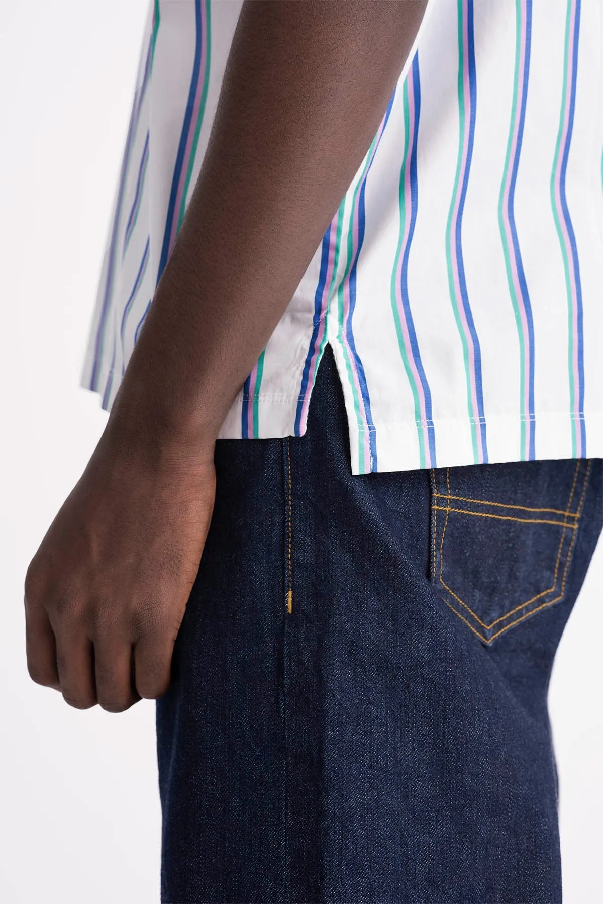 Vertical Stripe Woven Top
