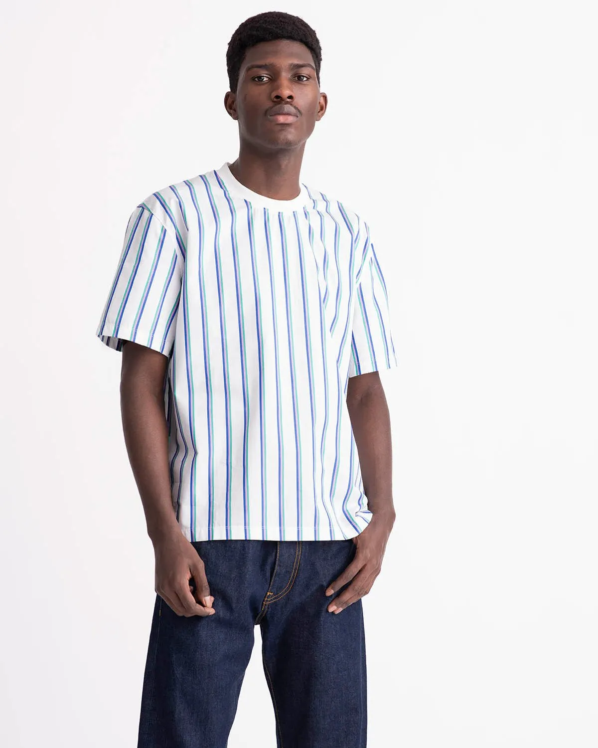 Vertical Stripe Woven Top
