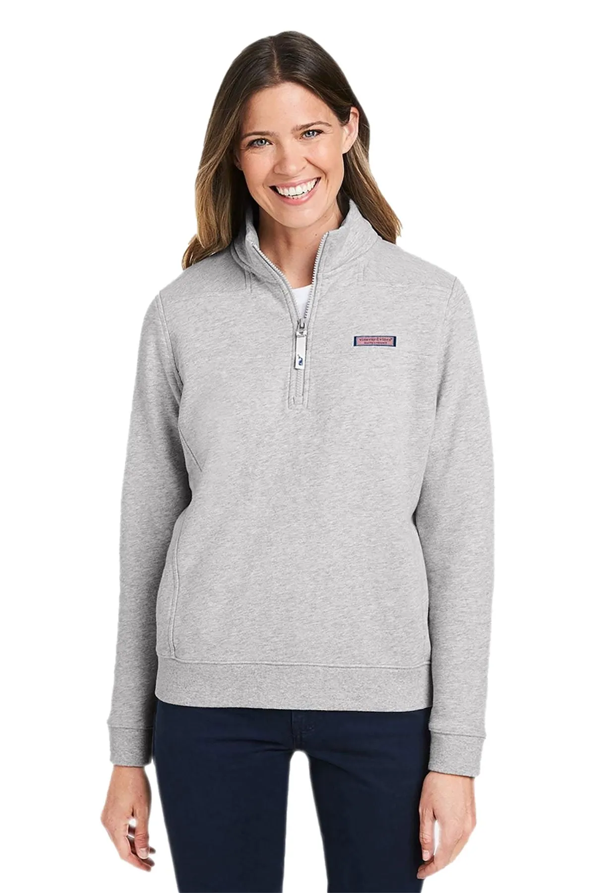 Vineyard Vines Custom Ladies Collegiate Shep Shirts, Grey Heather
