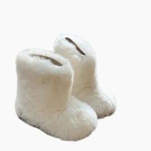 Warm Fluffy Plush Boots for Baby Girls