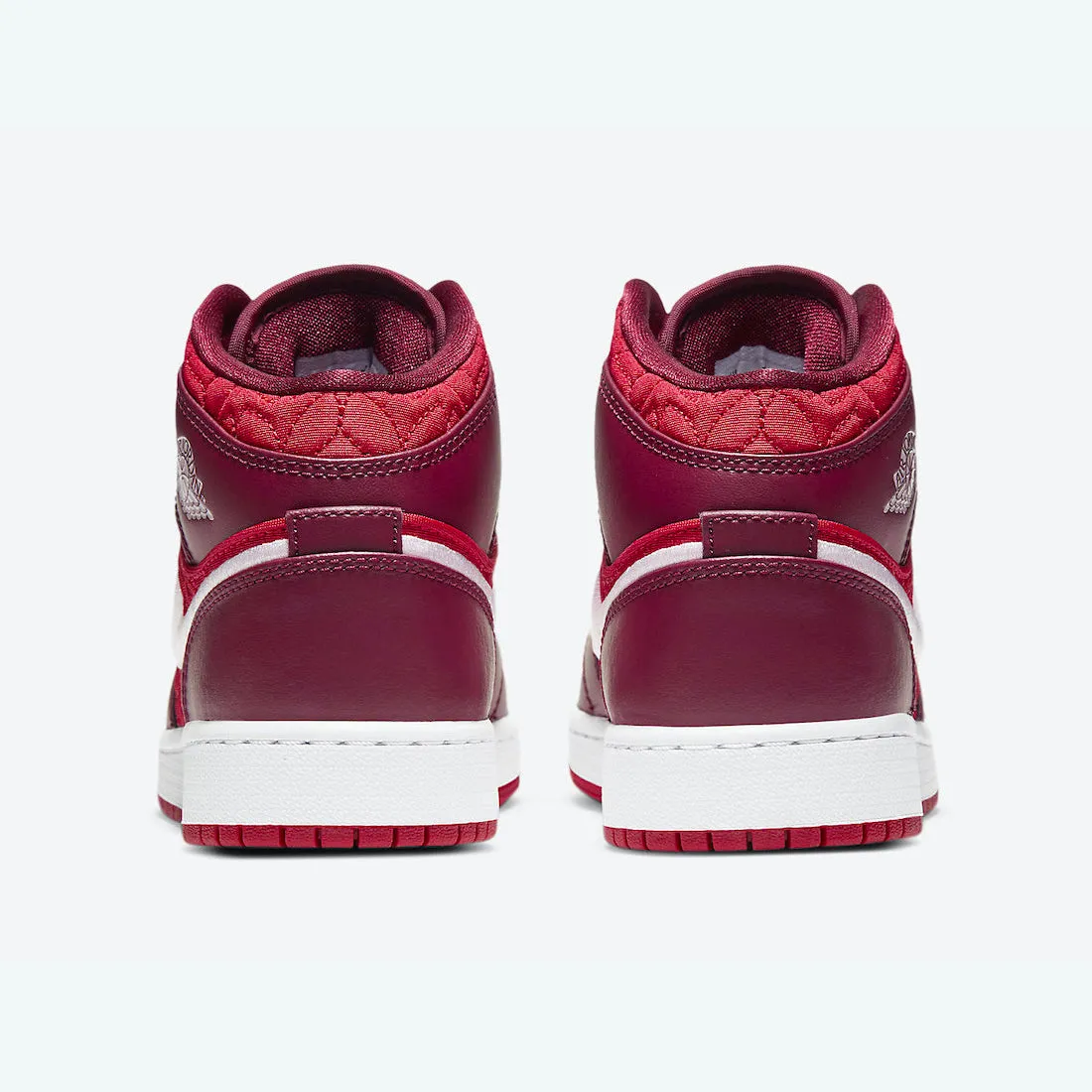 Women's / GS Air Jordan 1 Mid SE "Red Quilt" (AV5174-600)