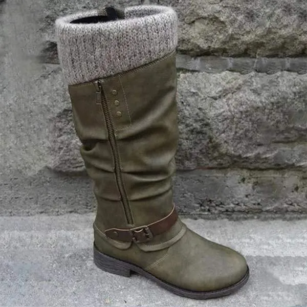 Women'S Round Toe Vintage Boots 40295624C