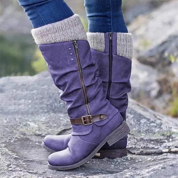 Women'S Round Toe Vintage Boots 40295624C