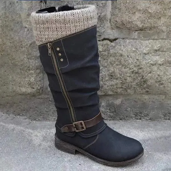 Women'S Round Toe Vintage Boots 40295624C