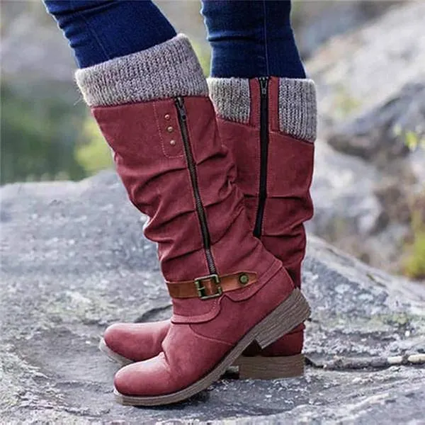 Women'S Round Toe Vintage Boots 40295624C