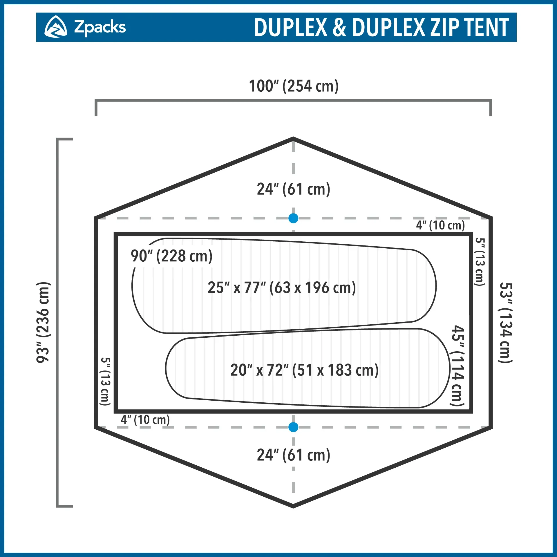 Zpacks Duplex Classic 2 Person Ultralight Tent